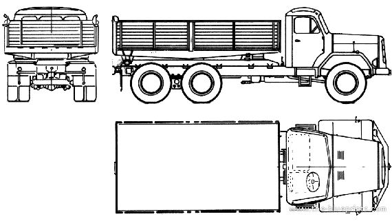 Truck Magirus-Deutz 200D 22 AK 6x6 (1975) - drawings, dimensions, pictures
