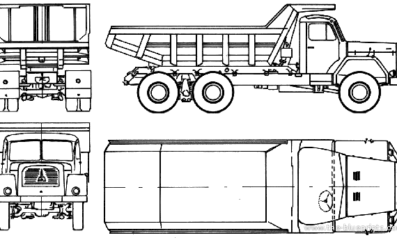 Truck Magirus-Deutz 200D 26 AK (1962) - drawings, dimensions, pictures