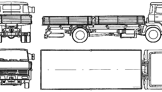 Magirus-Deutz 23D 13L truck (1965) - drawings, dimensions, pictures