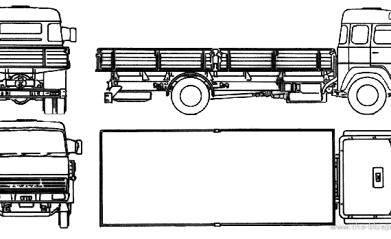Magirus-Deutz 23D 13 truck (1970) - drawings, dimensions, pictures