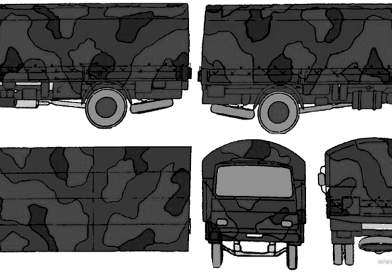 Magirus-Deutz 5t 4x2 truck - drawings, dimensions, figures