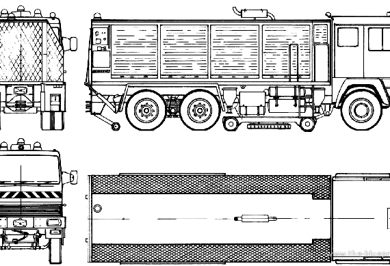 Magirus-Deutz SFE Regelspur truck (1977) - drawings, dimensions, pictures