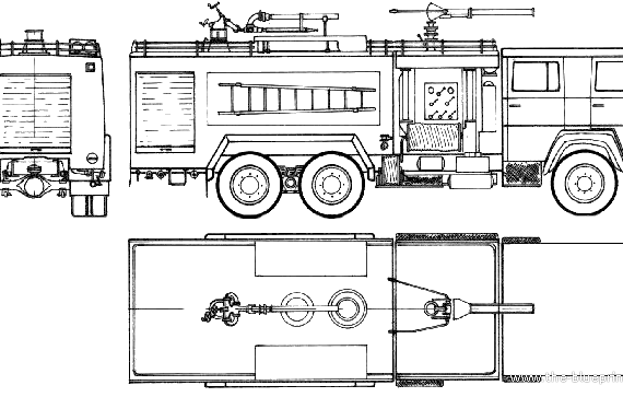 Magirus-Deutz SLF 40-65 Fire Truck (1979) - drawings, dimensions, pictures