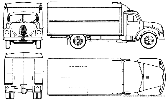 Magirus-Deutz Sirius 90-L truck (1961) - drawings, dimensions, pictures