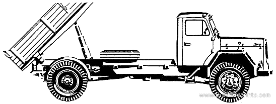 Truck Magirus Deutz 230 D 16 AK 4x4 (1967) - drawings, dimensions, figures
