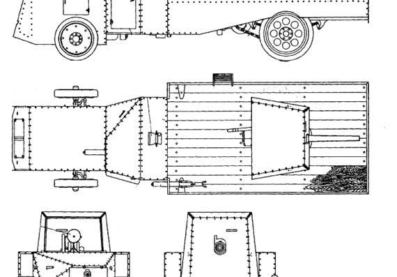 Mannesman-Munar truck (1914) - drawings, dimensions, pictures