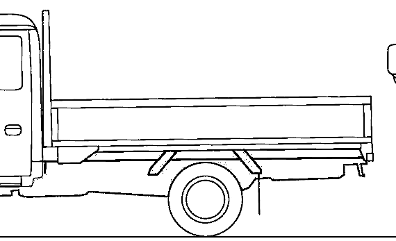 Mazda Titan Flat Bed 2.75t S Truck (2010) - drawings, dimensions, pictures