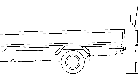 Грузовик Mazda Titan Flat Bed 2t S (2010) - чертежи, габариты, рисунки