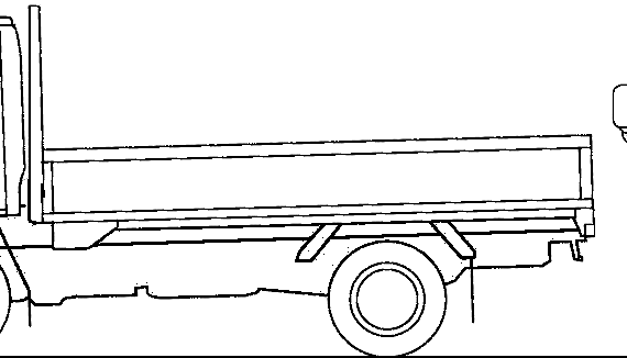 Грузовик Mazda Titan Flat Bed 3.75t M (2010) - чертежи, габариты, рисунки