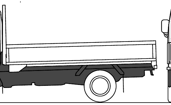 Mazda Titan Flat Bed 4t M truck (2010) - drawings, dimensions, pictures