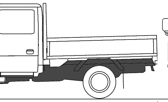 Mazda Titan Flat Bed Twin Cab 2t S Truck (2010) - drawings, dimensions, pictures