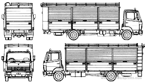 Mercedes-Benz 1117 truck - drawings, dimensions, pictures