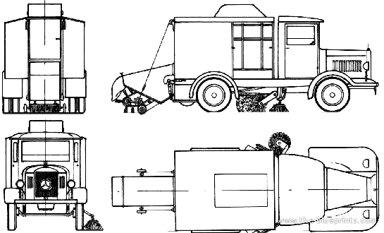 Mercedes-Benz 2000 truck (1930) - drawings, dimensions, pictures