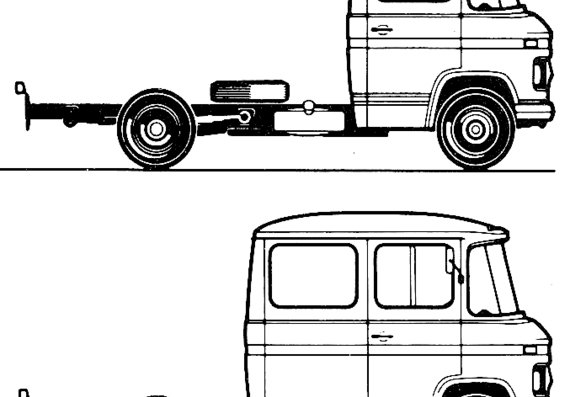 Mercedes-Benz 406D truck - drawings, dimensions, pictures