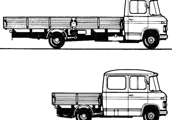 Mercedes-Benz 508D truck - drawings, dimensions, pictures