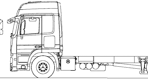 Mercedes-Benz Acrors 4x2 Rid truck (2010) - drawings, dimensions, pictures