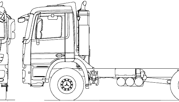 Mercedes-Benz Acrors 6x4 Tipper truck (2010) - drawings, dimensions, pictures
