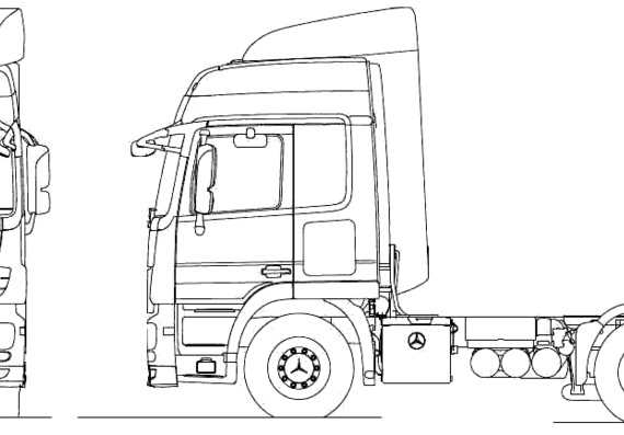Mercedes-Benz Acrors 6x4 Tractor truck (2010) - drawings, dimensions, pictures