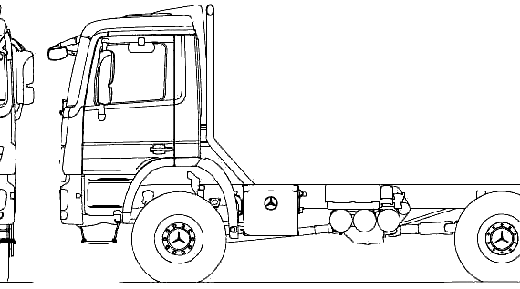 Mercedes-Benz Acrors 6x6 Gritter truck (2010) - drawings, dimensions, pictures