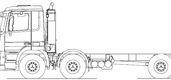 Mercedes-Benz Acrors 8x4 Rid truck (2010) - drawings, dimensions, pictures