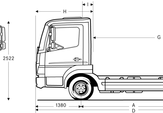Mercedes-Benz Atego truck (2009) - drawings, dimensions, pictures