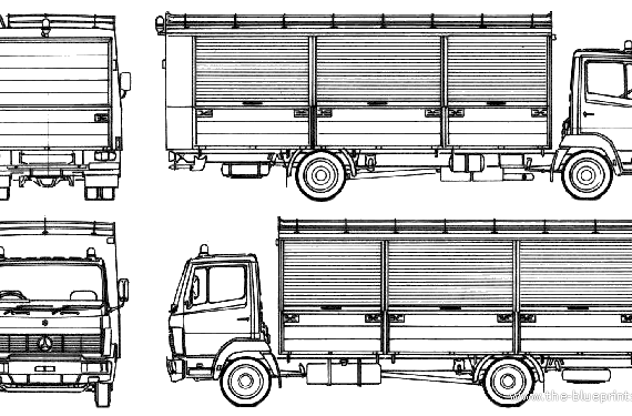 Mercedes-Benz L1117 Fire Truck (1985) - drawings, dimensions, pictures