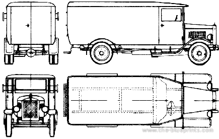Mercedes-Benz L2000 truck (1931) - drawings, dimensions, pictures