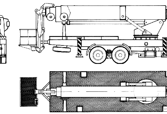 Грузовик Mercedes-Benz L2626 K 6x6 Fire Truck (1979) - чертежи, габариты, рисунки
