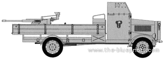 Mercedes-Benz L3000 Sd.Kfz.305 2cm Fla 30 truck - drawings, dimensions, figures