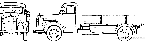Mercedes-Benz L321 truck (1959) - drawings, dimensions, pictures