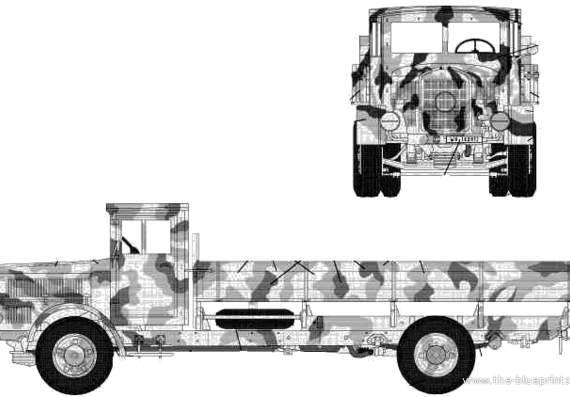 Mercedes-Benz L4500 truck - drawings, dimensions, pictures
