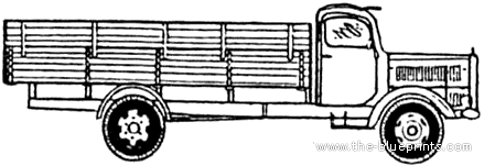 Mercedes-Benz L4500A truck (1943) - drawings, dimensions, pictures