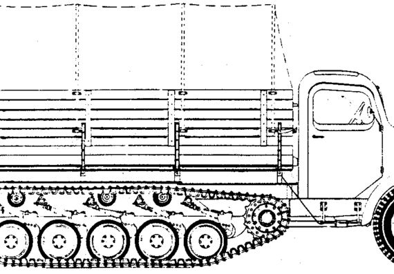 Mercedes-Benz L4500 R truck (1944) - drawings, dimensions, pictures