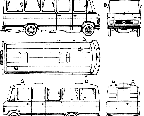 Mercedes-Benz L508 DG truck (1975) - drawings, dimensions, pictures