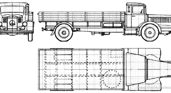 Mercedes-Benz L6500 truck (1935) - drawings, dimensions, pictures
