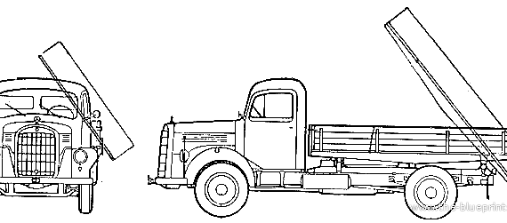 Mercedes-Benz LK321 truck (1959) - drawings, dimensions, pictures