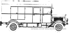 Mercedes-Benz L 25000 Drehturmwagen truck - drawings, dimensions, pictures