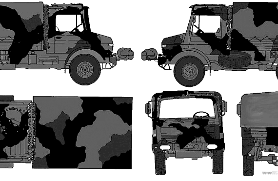 Mercedes-Benz Unimog U1300L truck (2001) - drawings, dimensions, pictures