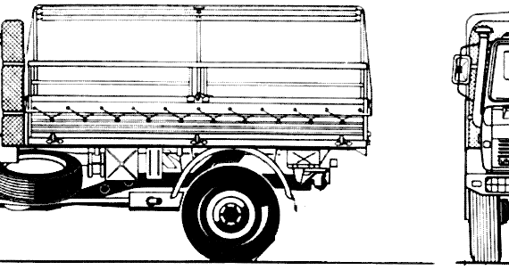 Mercedes-Benz Unimog U1500L 1994 truck - drawings, dimensions, pictures