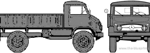 Mercedes-Benz Unimog U404 truck - drawings, dimensions, pictures