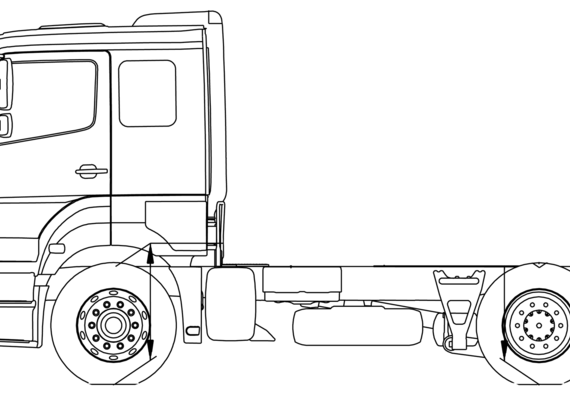 Mercedes Axor 18 LS truck - drawings, dimensions, pictures