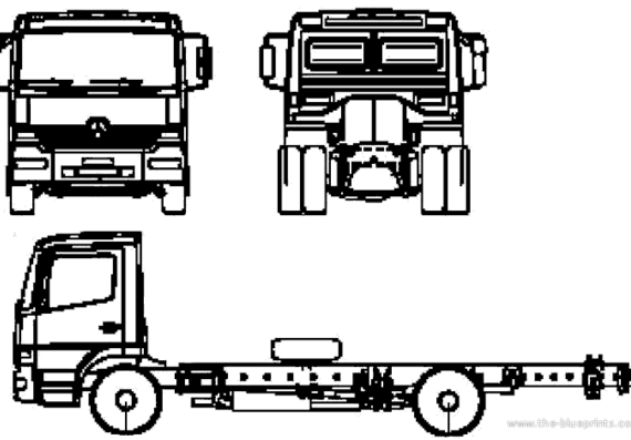 Mercedes Benz Atego DLK 23-12 truck - drawings, dimensions, pictures