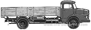 Mercedes Benz L141B truck (1964) - drawings, dimensions, pictures