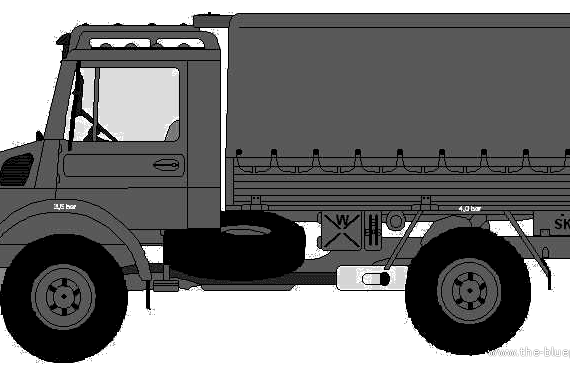 Mercedes Benz Unimog U1300L truck - drawings, dimensions, pictures
