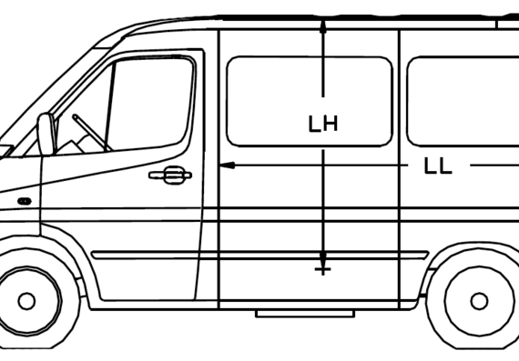 Mercedes Sprinter 2 truck - drawings, dimensions, pictures