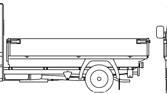Грузовик Mercedes Sprinter Pickup - чертежи, габариты, рисунки