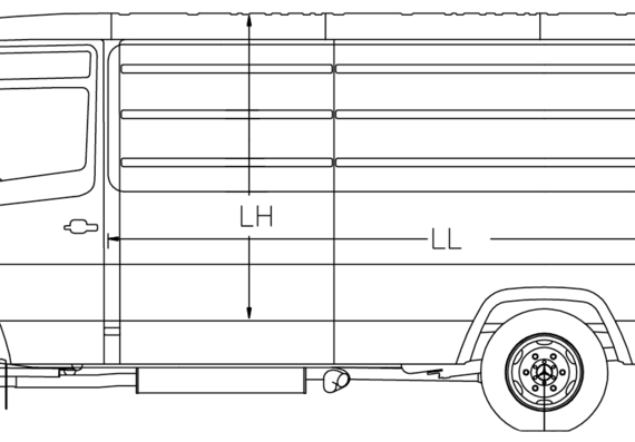Mercedes Vario 6 truck - drawings, dimensions, pictures