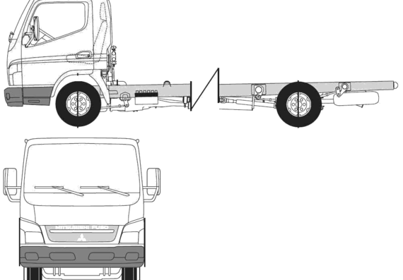 Mitsubishi-Fuso Canter truck (2007) - drawings, dimensions, pictures