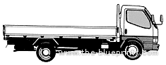 Mitsubishi-Fuso Canter FC truck (2007) - drawings, dimensions, pictures
