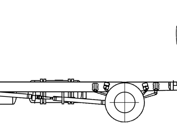 Грузовик Mitsubishi-Fuso FE145 Crew - чертежи, габариты, рисунки